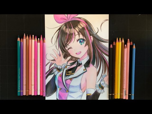 チューバ キズナアイちゃん色鉛筆で描いてみた Youtube