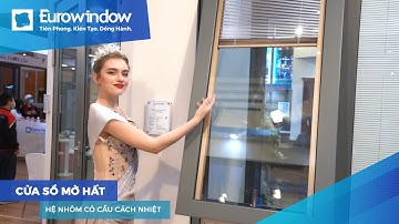 Cửa sổ mở hất + Rèm trang trí | Hệ nhôm có cầu cách nhiệt