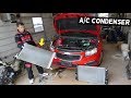 CHEVROLET CRUZE AC CONDENSER REPLACEMENT REMOVAL. CHEVY SONIC AC CONDENSER