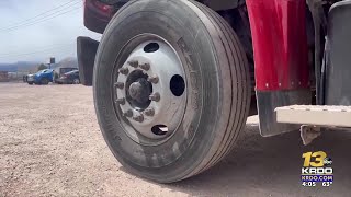 Truck drivers in high speed winds conditions