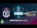 OG vs paiN - Game 1 - ESL One Birmingham 2018 - Group Stage