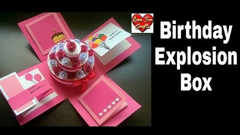 DIY - Birthday Explosion Box Tutorial | How to Make Cake Explosion Box
