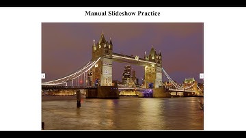 How to create a Manual Slideshow using HTML, CSS and JavaScript