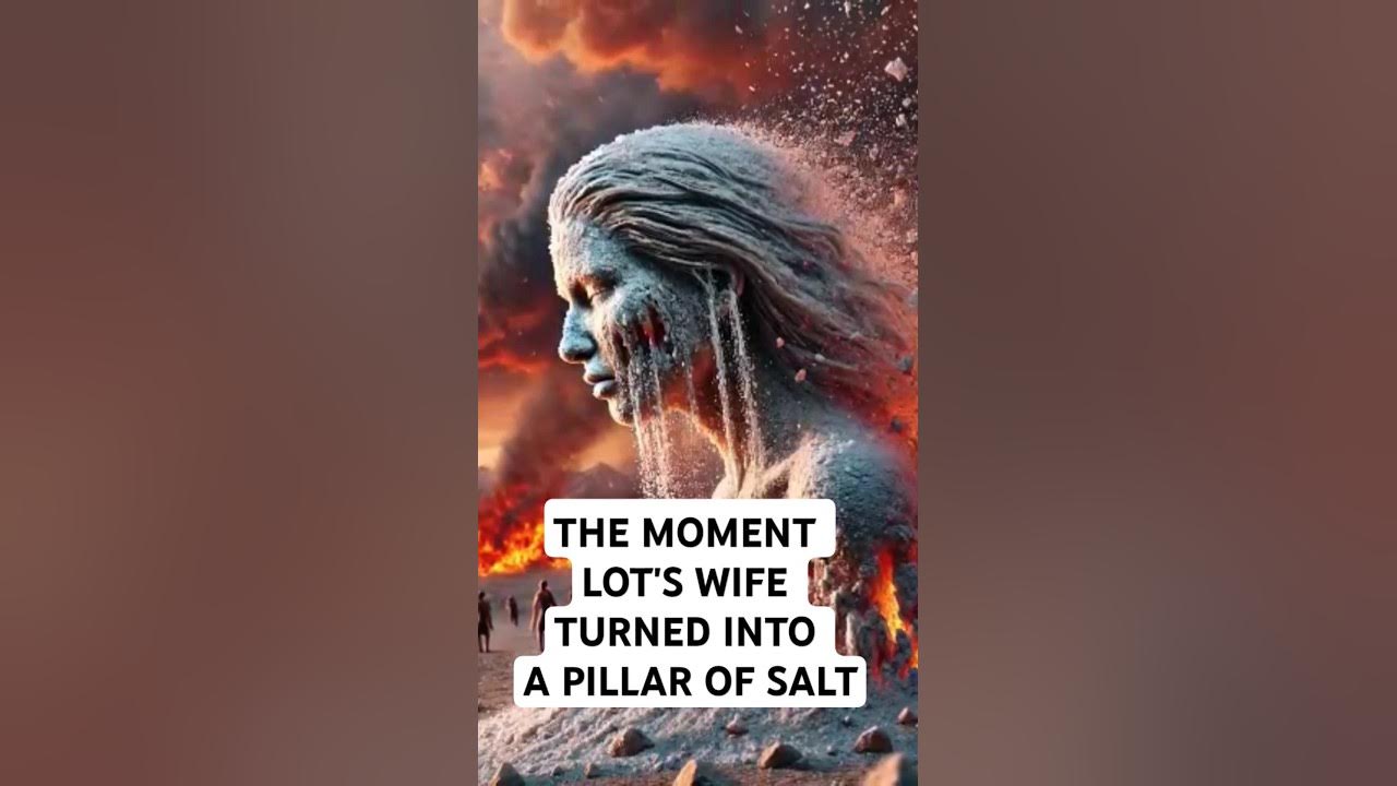 THE MOMENT LOT'S WIFE TURNED INTO A PILLAR OF SALT. #biblestories #faithstories THE MOMENT LOT'S WIFE TURNED INTO A PILLAR OF SALT. #biblestories #faithstories