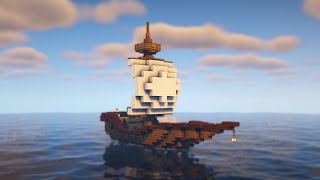 Minecraft | How to Build a Medieval Ship | Build Tutorial