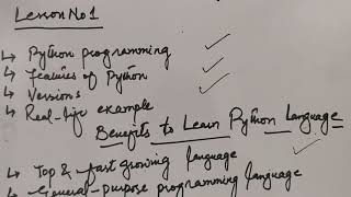 Python Programming Language, lesson 1, part 1.