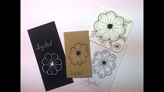 Drawing Joyful Zentangle ®