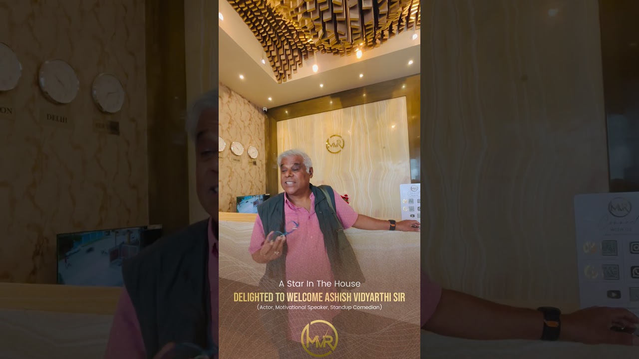 Overwhelmed by the heartfelt feedback from Ashish Vidyarthi at MVR Hotel.