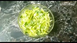 Cabbage Sambharo | Cabbage Kachumbar | Healthy