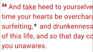 Take Heed Part 2 Luke 21:34