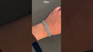 ブレスレット Ice Water Bracelet Iced Out Prong Chain Bracelet 【SILVER】 | Glitter