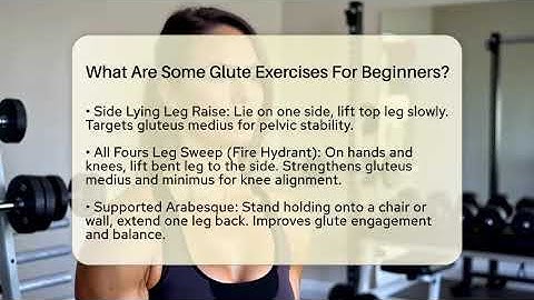 What Are Some Glute Exercises For Beginners? - Running Beyond Limits