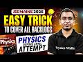 Backlog to Confidence 🚀 Physics Plan for JEE Mains 2026 🔥