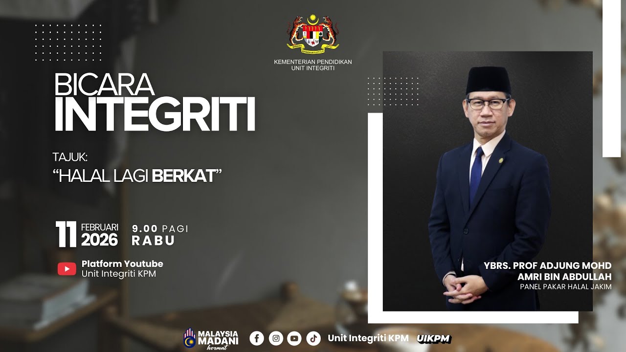 Bicara Integriti KPM Siri 1 Tahun 2026