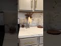 Kitchen Remodel for $75 with Peel and Stick Tiles #peelandsticktile