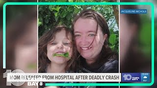 Mom released from hospital after daughter killed in deadly crash