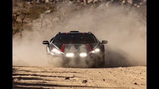 Lamborghini Huracan Sterrato in fuoristrada e su strada in California