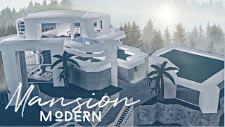 Bloxburg: Mansion Modern White ((NO LARGE PLOT))|| House Build