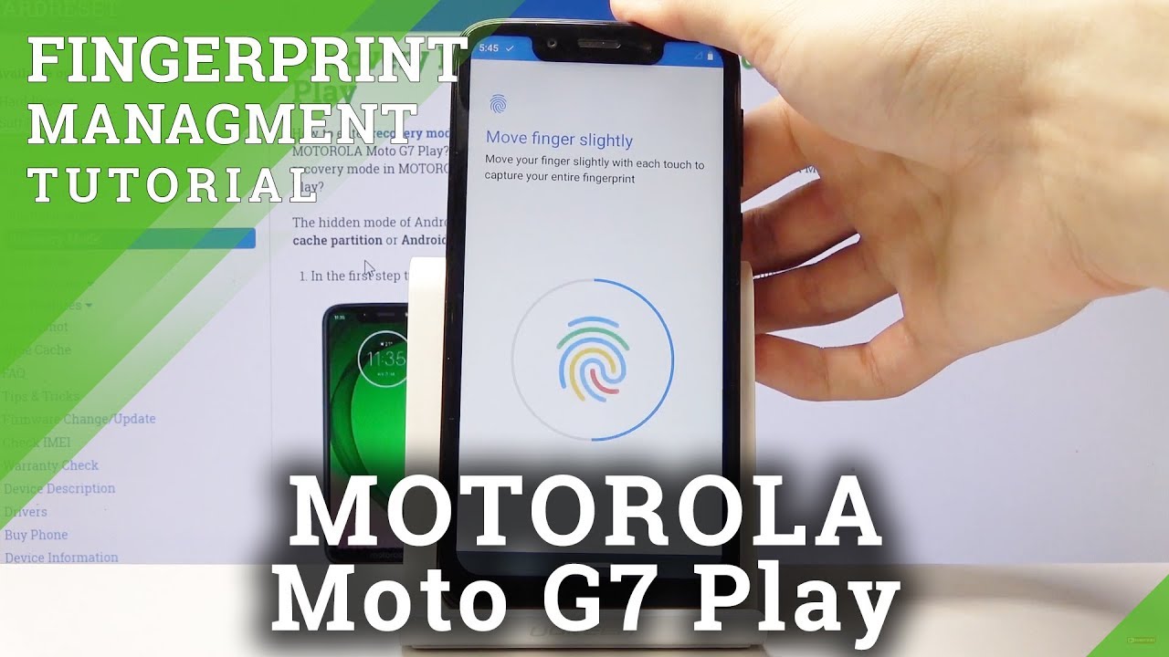 How to Set Up Fingerprint in MOTOROLA Moto G7 Play Add Screen Lock