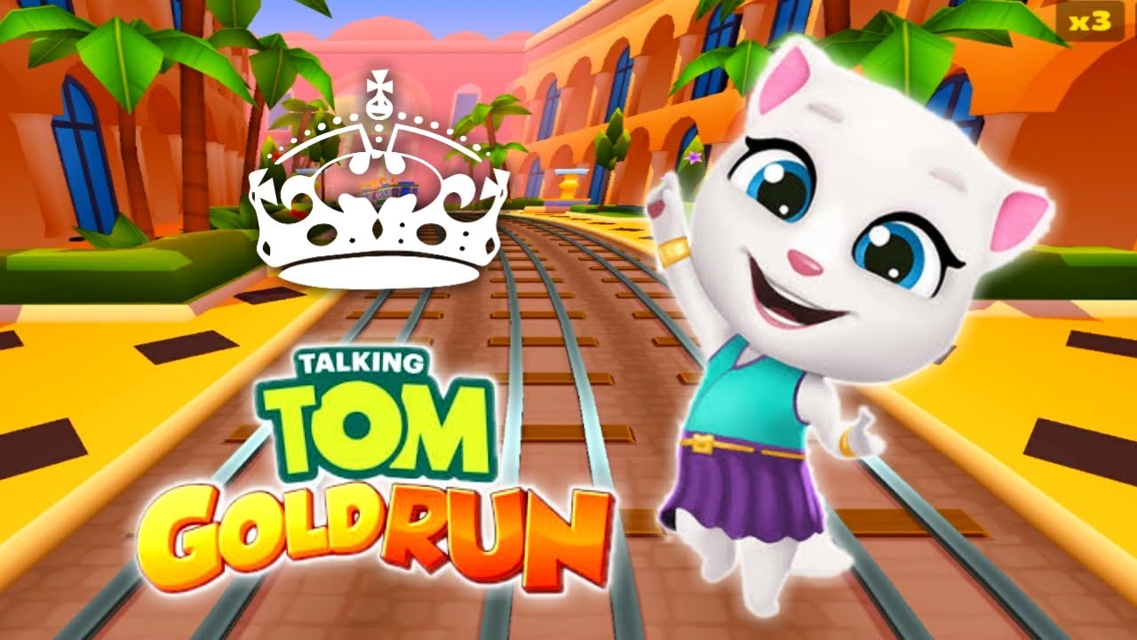 Talking Tom Gold Run 2020 Neon Angela Talking Tom Gaming YouTube
