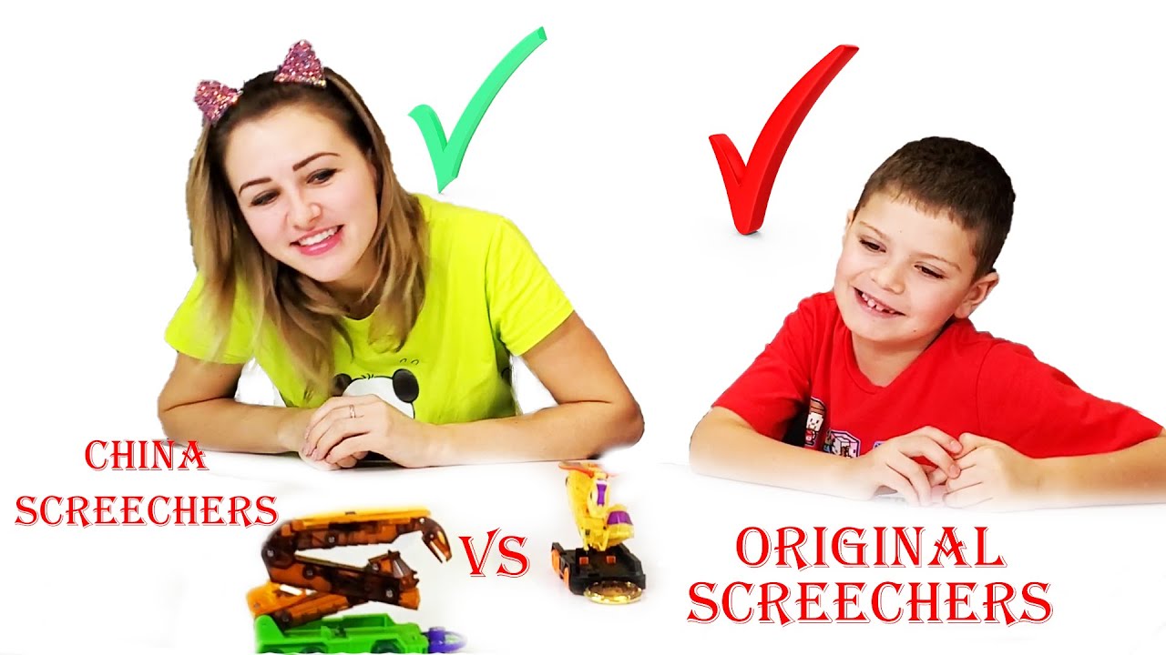 Данил и мама сравнили дикие скричеры из Китая с оригинальными скричерами. В чем Разница?