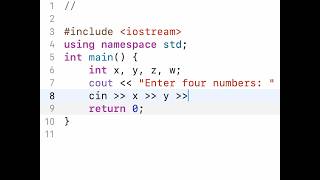 how cin  takes numbers