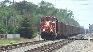 CN ET44AC 3162 w/ Nice Crew Leads Empty Coal U701 on 5/23/21