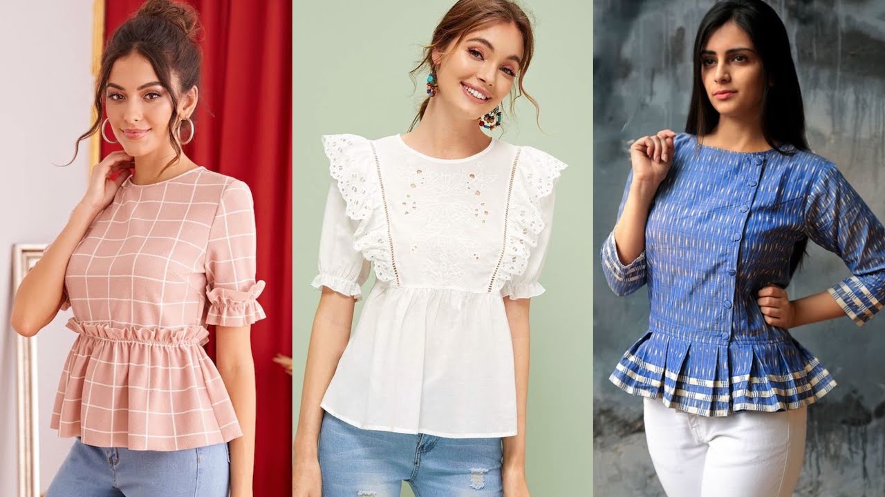 Latest Top Designs 2020 // Cotton Top || Designer Tops || Hoonarcreations