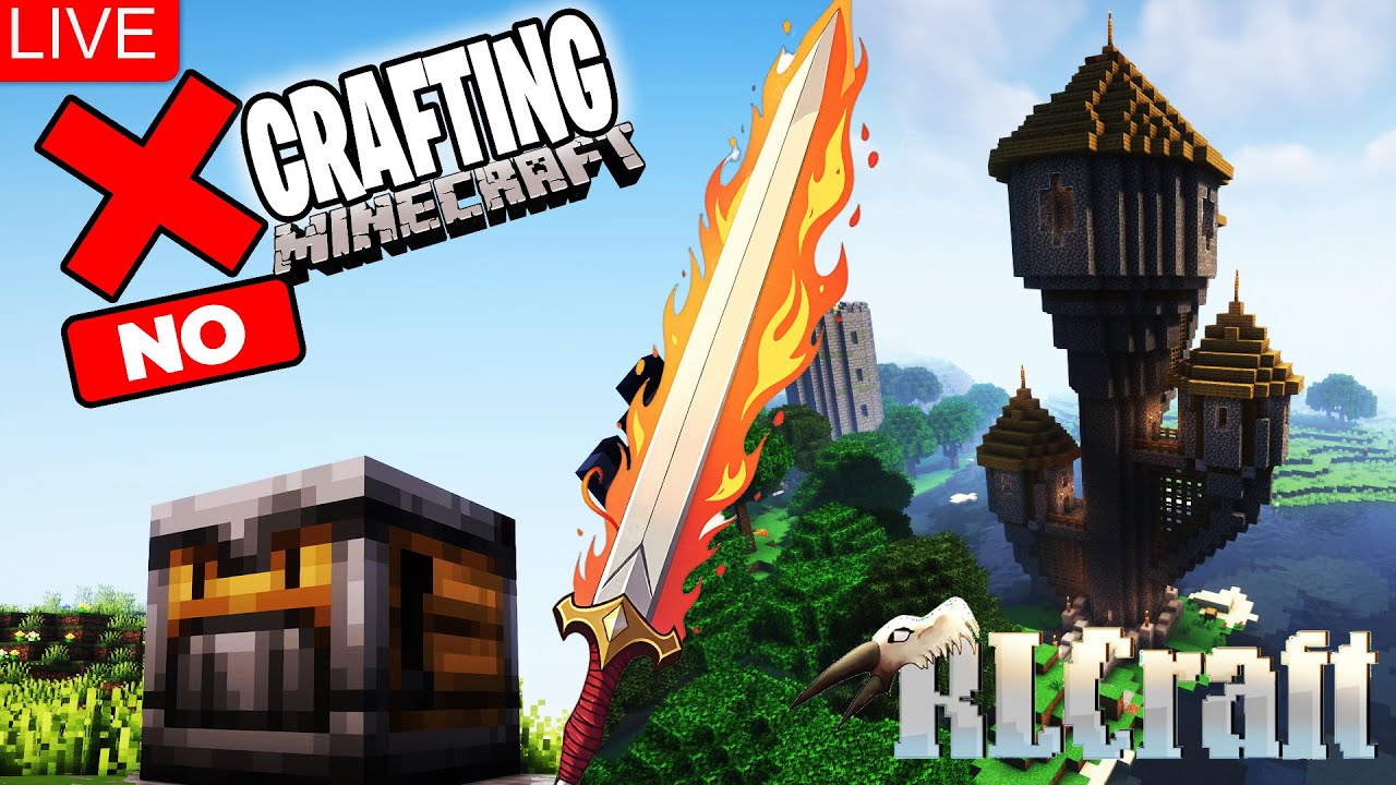 NO Crafting? RL Craft Minecraft 1.21.6 #minecraft LIVE - YouTube