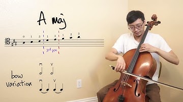 Major Scales 2nd Octave on Cello, Pt.1