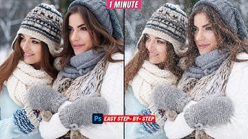 How to add snow image in photoshop 2025
