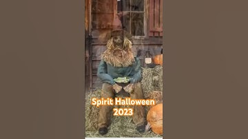 SCARY SITTING SCARECROW #animatronics #halloween #halloweendecorations #spirithalloween #haunter