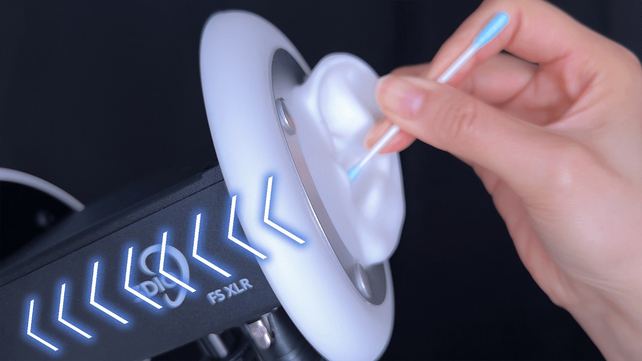 ASMR Brain Penetrating Ear Cleaning for Fall Asleep 🧠 No Talking, 3Dio / 貫通耳かき