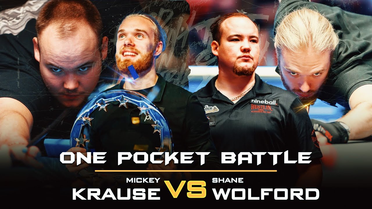 BIG ONE POCKET ACTION | FULL MATCH | RACE TO 4 🌟MICKEY KRAUSE (9) VS. SHANE WOLFORD (7)
