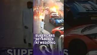 Supercars set ablaze in attack at Birmingham wedding venue