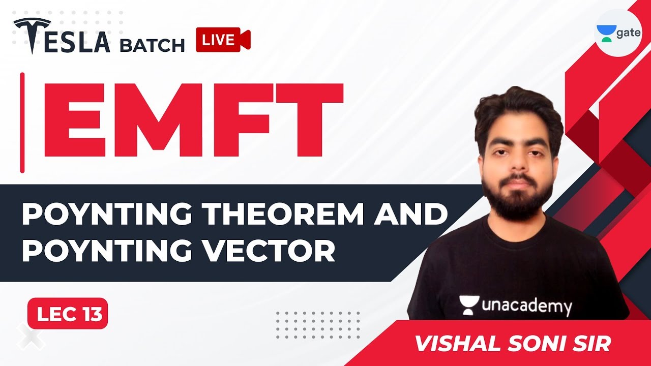 Electromagnetic Theory | Lec 13 | Poynting Theorem and Poynting Vector | GATE ECE 2021 Exam