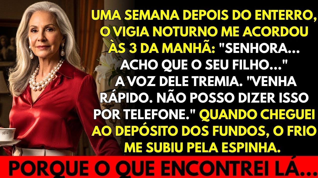 Uma semana depois do enterro do meu filho, o vigia me ligou às três da manhã… e o que achei me