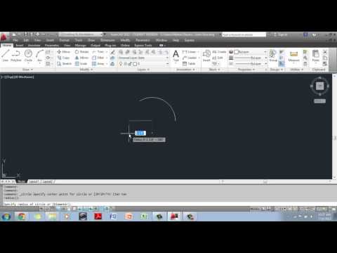 AutoCAD 2012 Beginner Master in 3D/2D #5 Circle