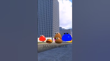 Baby POU Strikes Back from the Chasing POU Monsters! 🏃👾💥 #POU #bou #game #counterattack #attack