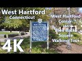 4k Walk Through West Hartford Center and Blue Back Square (West Hartford, CT)
