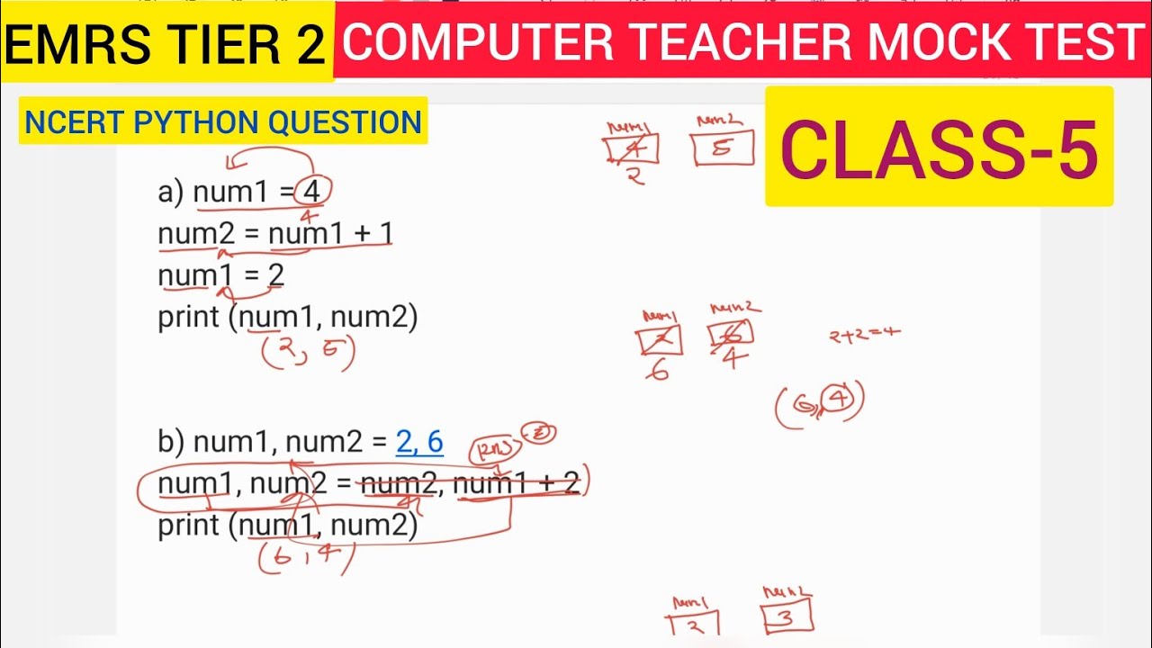 EMRS TIER 2 TGT PGT MOCK TEST NCERT || PYTHON PRACTICE QUESTION|| MINI MOCK EMRS TIER 2 || #emrs 