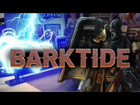 Arbitrator Hasanius shock mauls his Cyber-Mastiff | a Warhammer 40k Darktide story