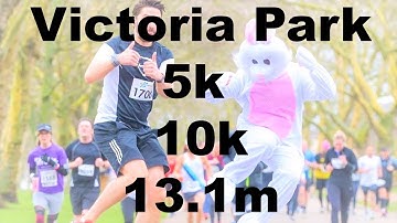 Victoria Park 5k 10k Half Marathon Easter Race 2018 from Run Through