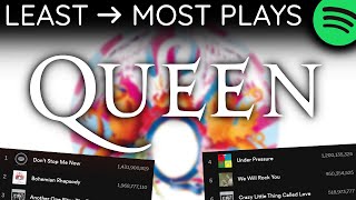 Every QUEEN Song LEAST TO MOST PLAYS [2022]