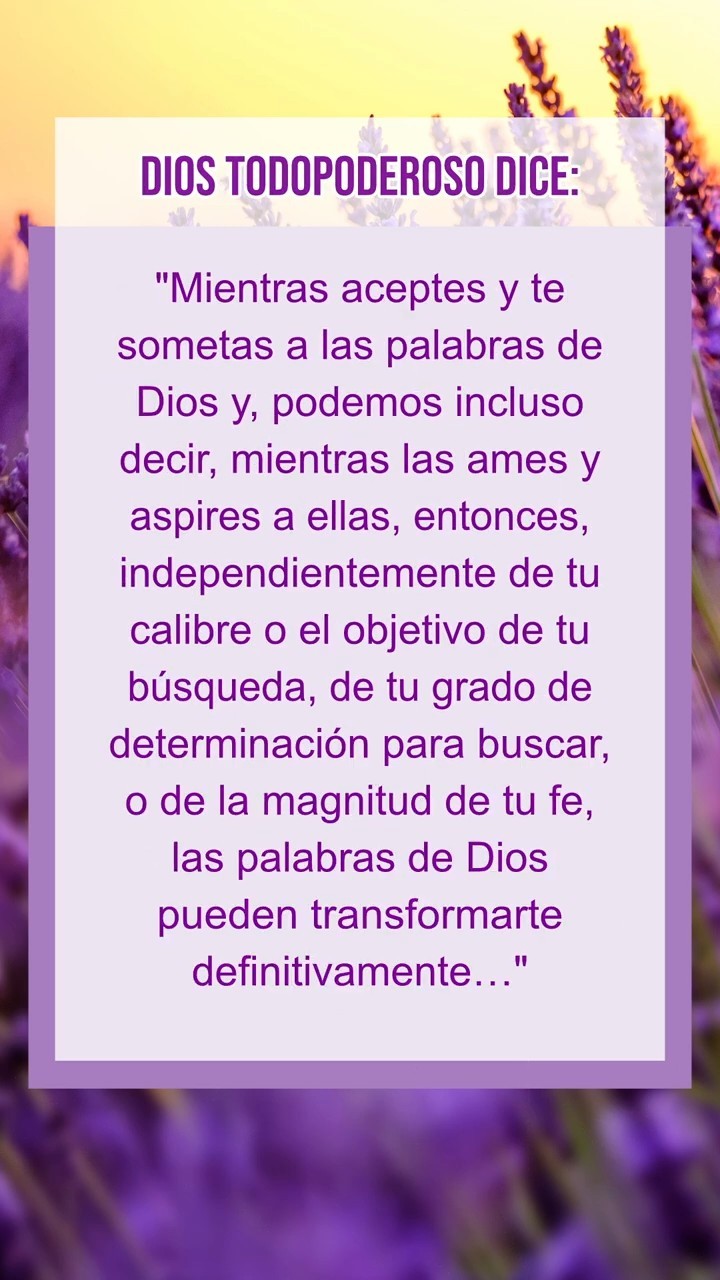Palabras directamente de Dios