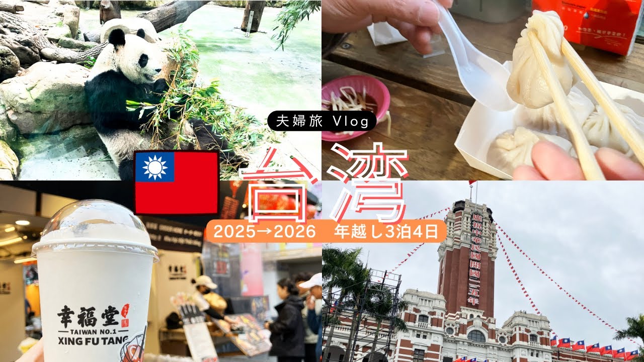 夫婦Vlog】2025→2026 年越し台湾旅行3泊4日【DAY1】西門駅