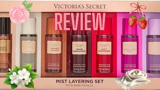 VICTORIA’S SECRET MIST LAYERING  GIFT SET REVIEW WITG BARE VANILLA | SCENT EVENT + BONUS CARD SALE 