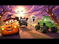 Halloween Autos Lied! 🎃👻 – Gruselige Fahrzeuge für Kinder – Mit Hexe, Zombie &amp; Vampir