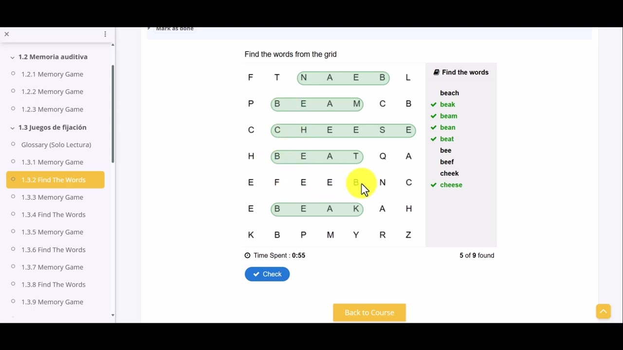 UNIT 1 Find The Words (Instrucciones)