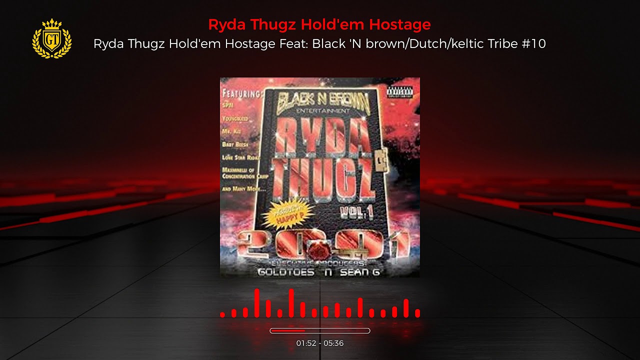 Ryda Thugz Hold'em Hostage Feat  Black 'N brown Dutch keltic Tribe #10